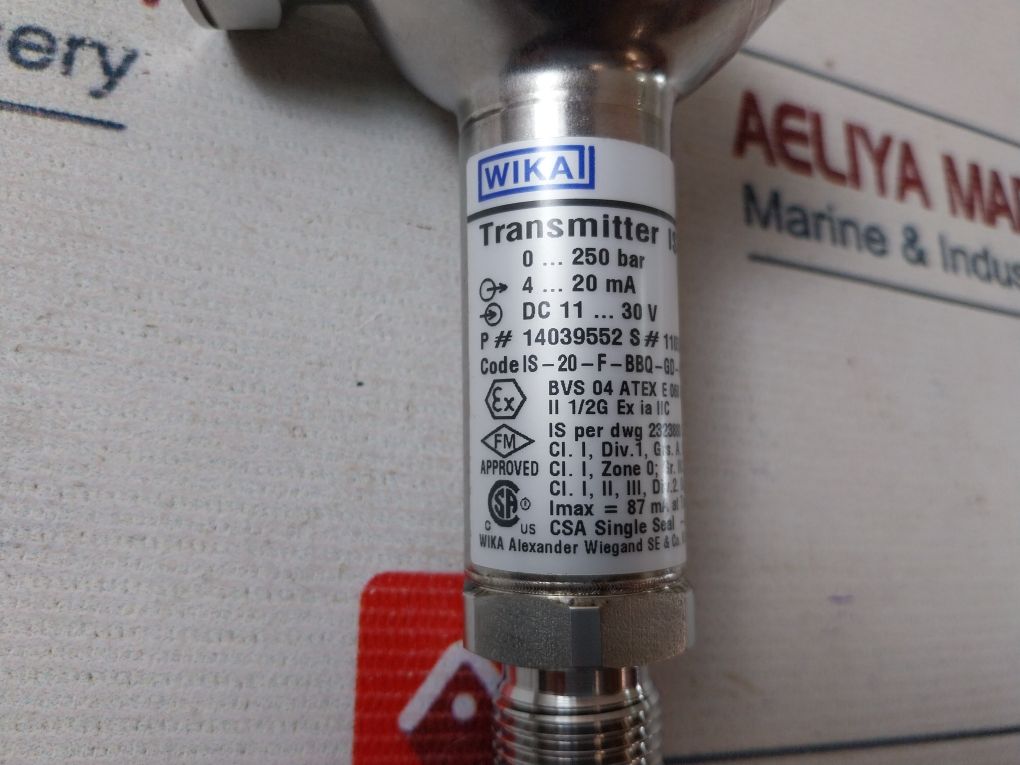 Wika Is-20-f Pressure Transmitter