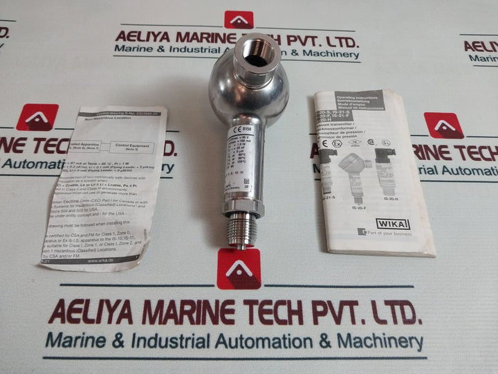 Wika Is-20-f Pressure Transmitter 14041869 Dc11…30V