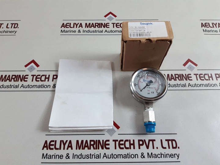 Wika Pgi-63C-pg6000-lao1-b Pressure Guage 0 To 400 Bar 0 To 6000 Psi

