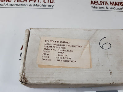 Wika S-10 Pressure Transmitter 7348057