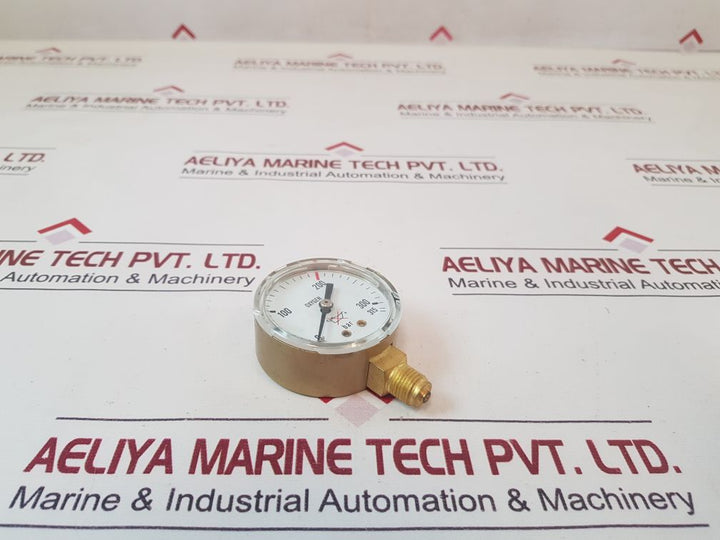 Wilhelmsen 90009795 Oxygen Gauge 0-315 Bar