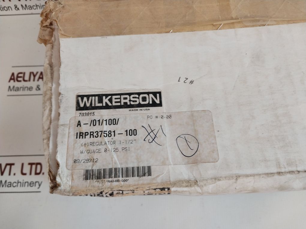 Wilkerson R40-0B-g00 1-1/2” Air Pressure Regulator Set