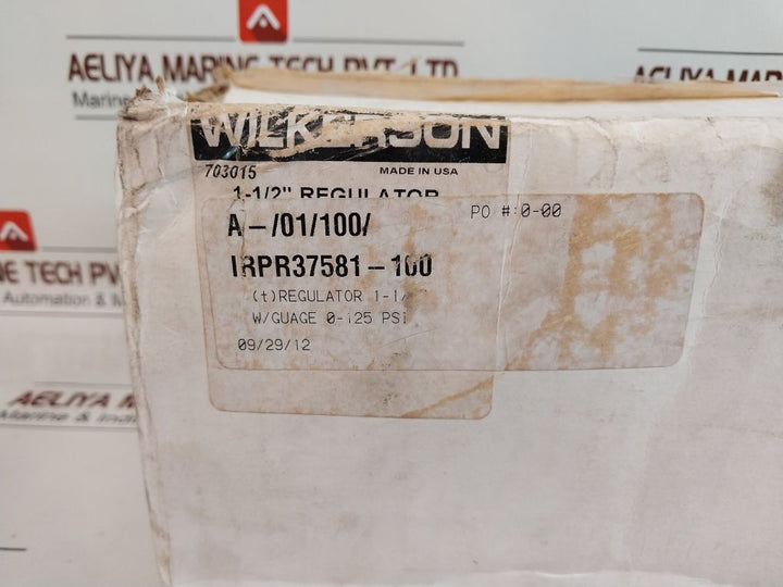 Wilkerson R40-0B-g00 1-1/2” Air Pressure Regulator Set