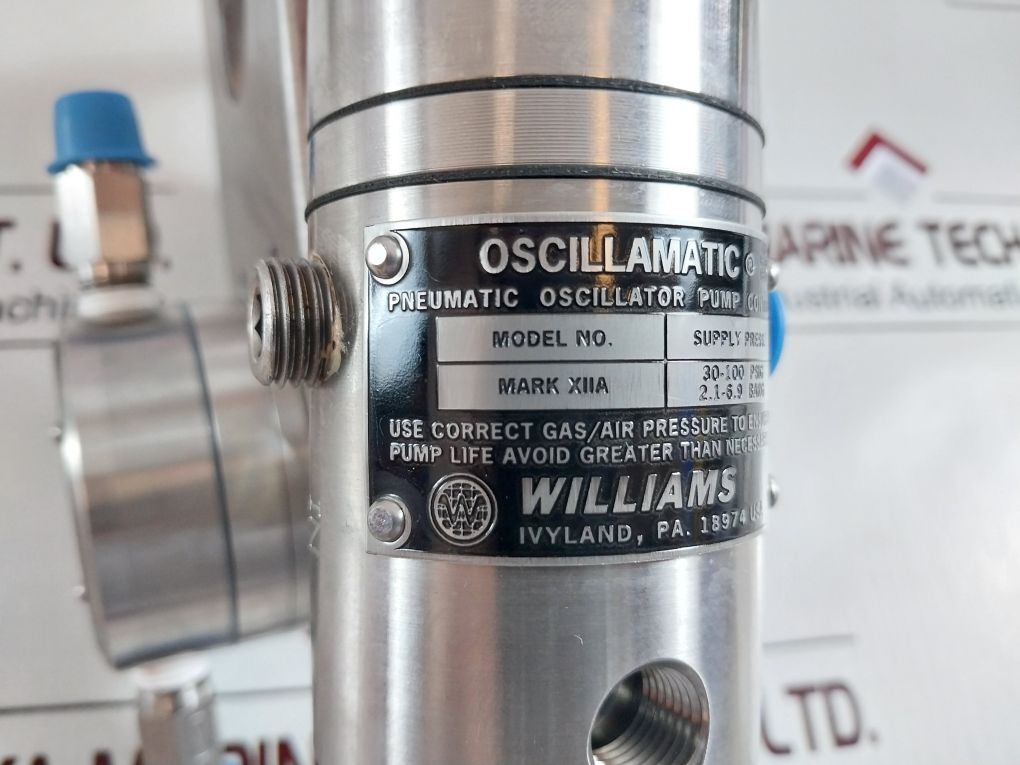 Williams Milton Roy Ld100-316-tfe Low Pressure Diaphragm Metering Pump