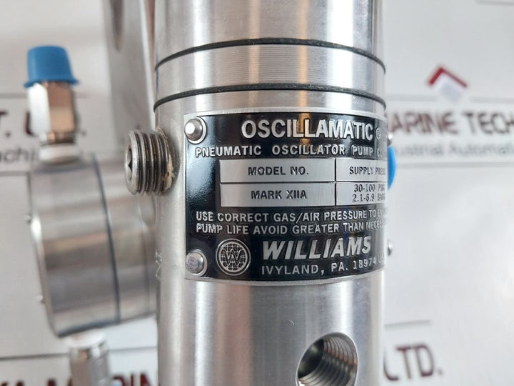 Williams Milton Roy Ld100-316-tfe Low Pressure Diaphragm Metering Pump