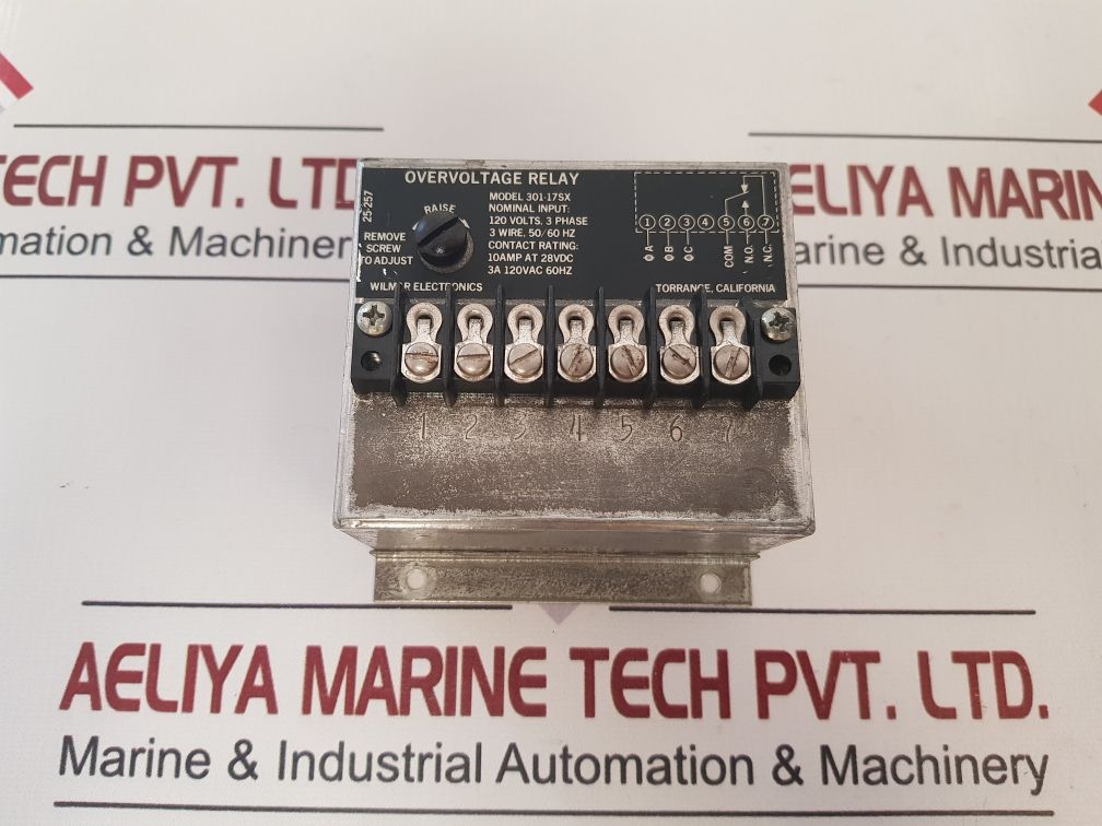Wilmar Electronics 301-17Sx Overvoltage Relay 120V 3-phase