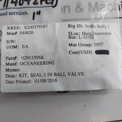 Wilson/Oceaneering 0291159-sk Seal Kit