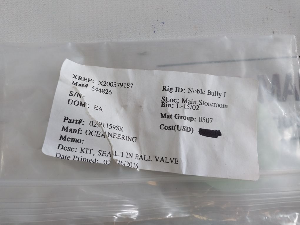 Wilson/Oceaneering 0291159-sk Seal Kit