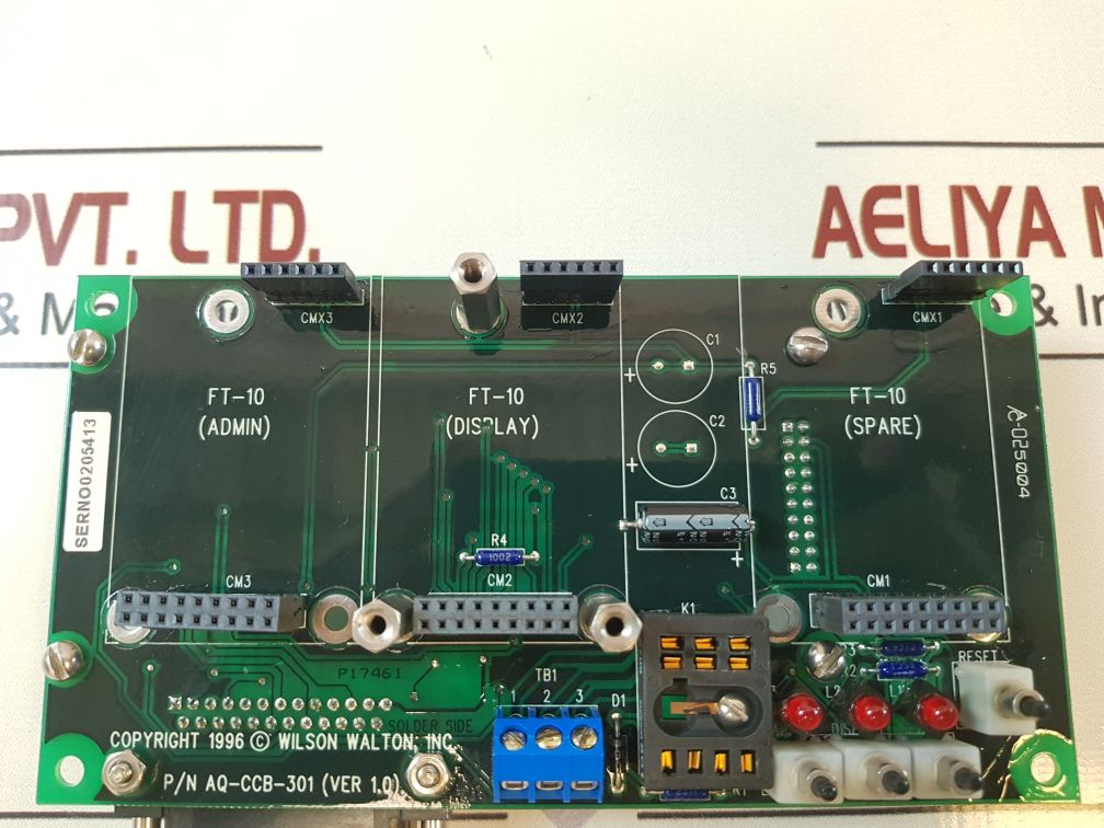 Wilson Walton Aq-ccb-301 Circuit Board