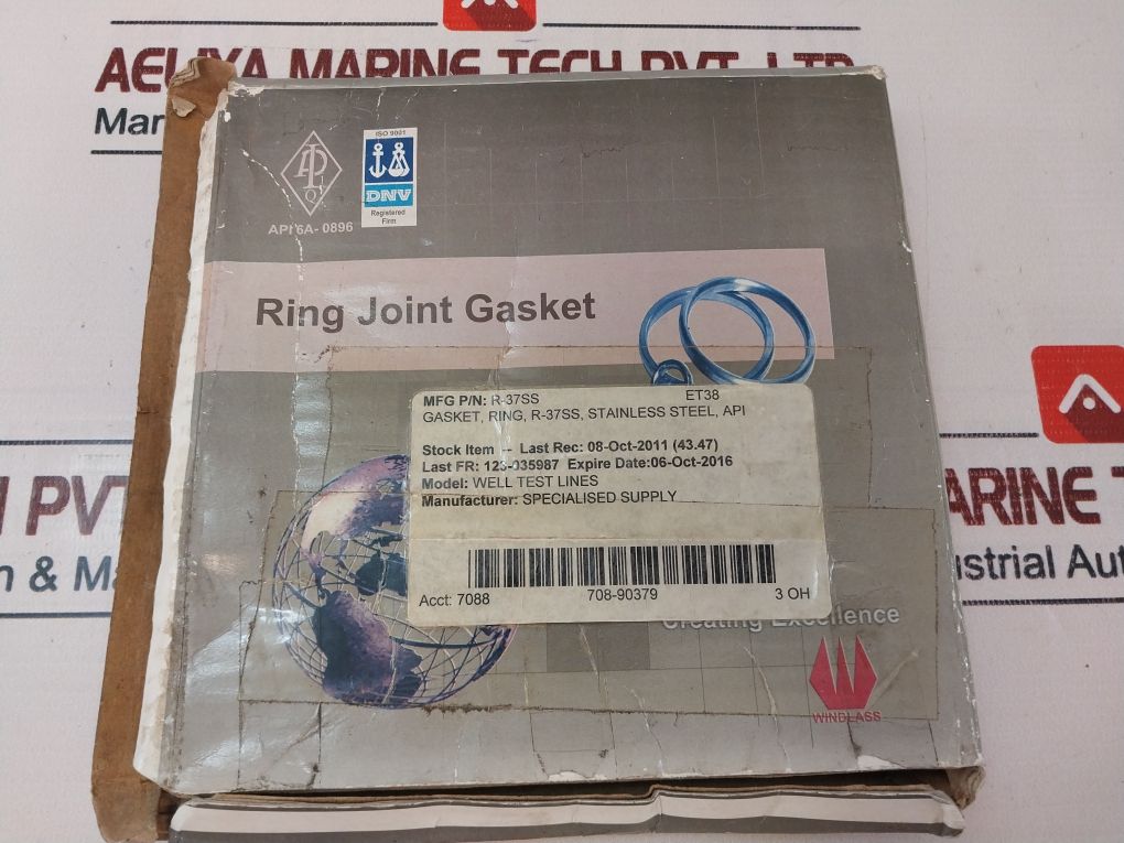 Windlass Bx153 Ring Joint Gasket R-37Ss Set