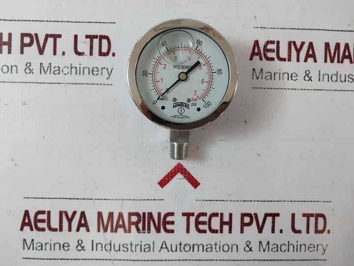 Winters Pfq121 Pressure Gauge Ss 2.5” 1/4