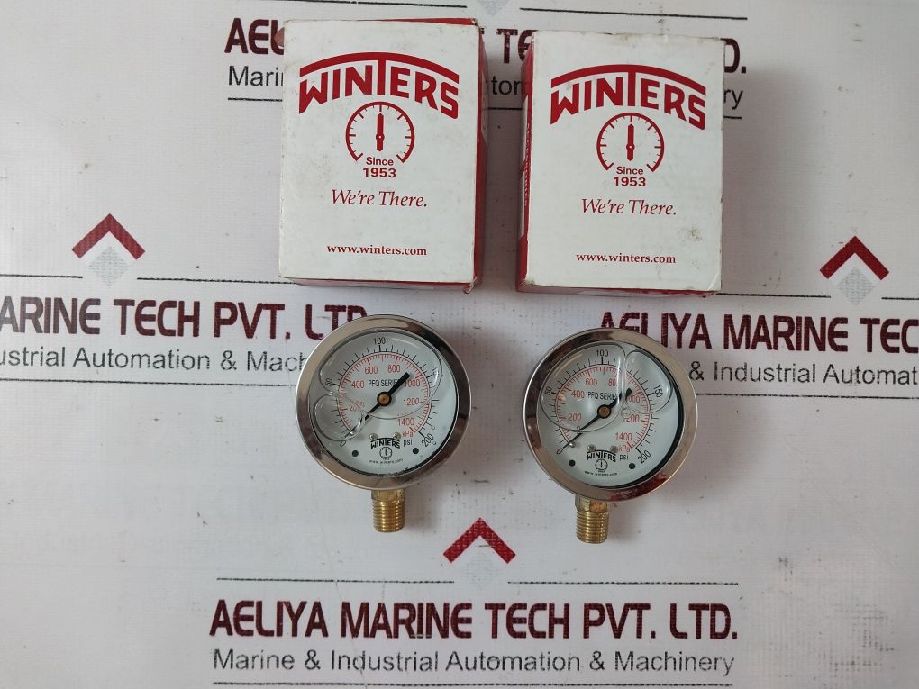 Winters Pfq806 Pressure Gauge 0-200 Psi