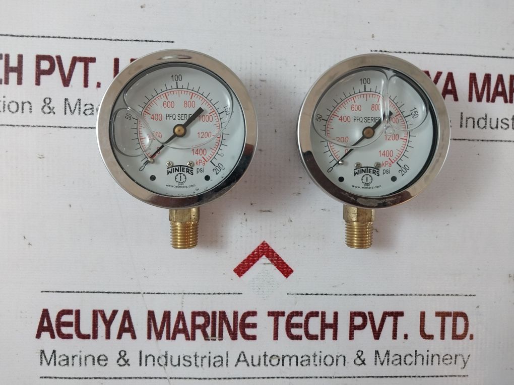 Winters Pfq806 Pressure Gauge 0-200 Psi