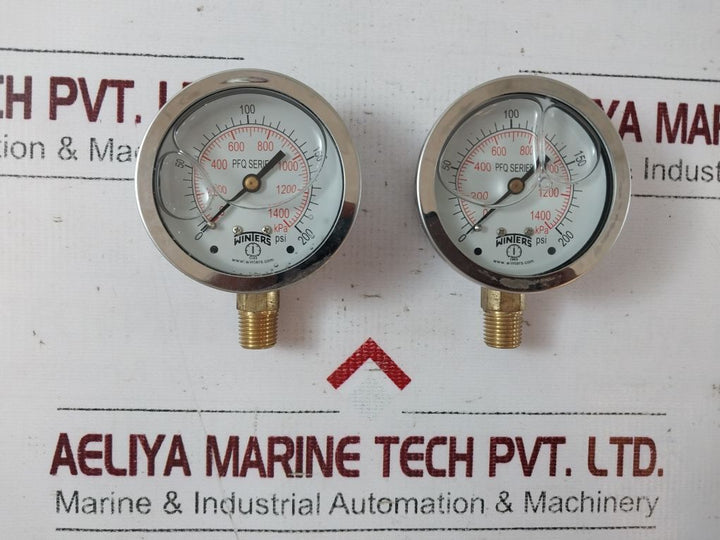 Winters Pfq806 Pressure Gauge 0-200 Psi