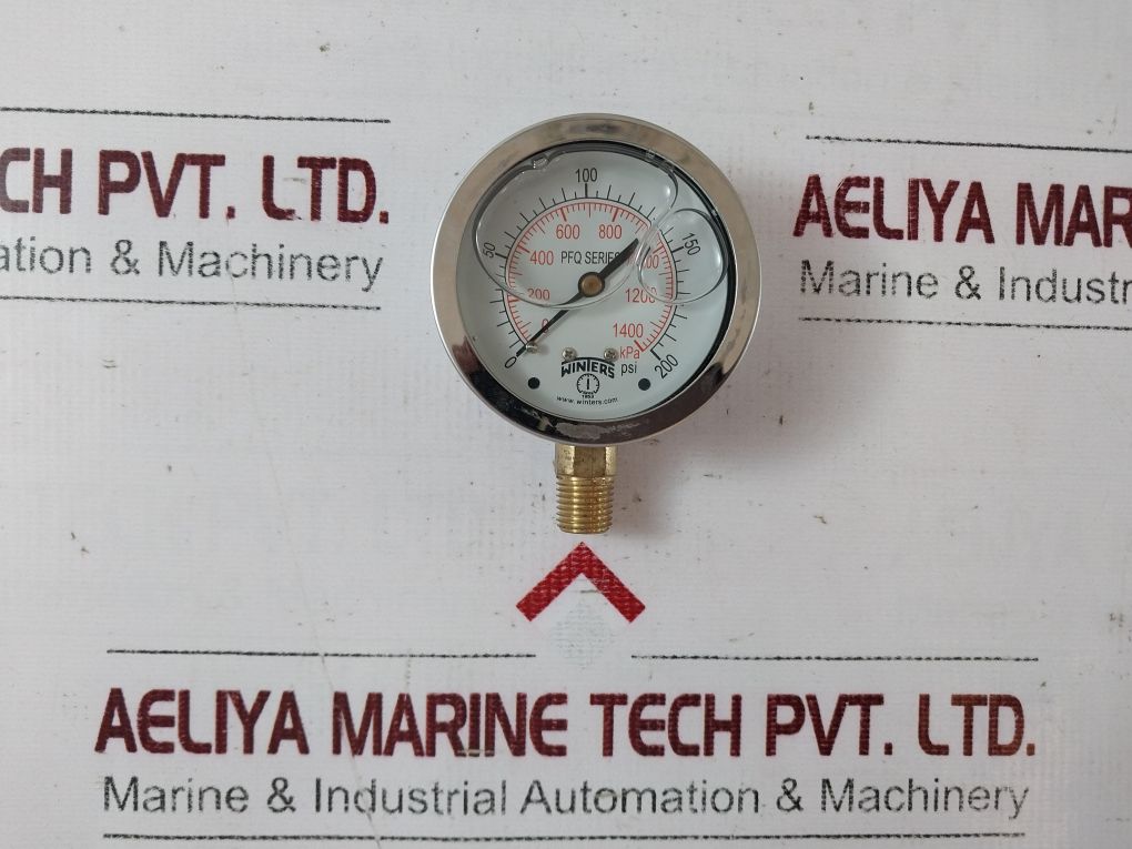 Winters Pfq806 Pressure Gauge 0-200 Psi