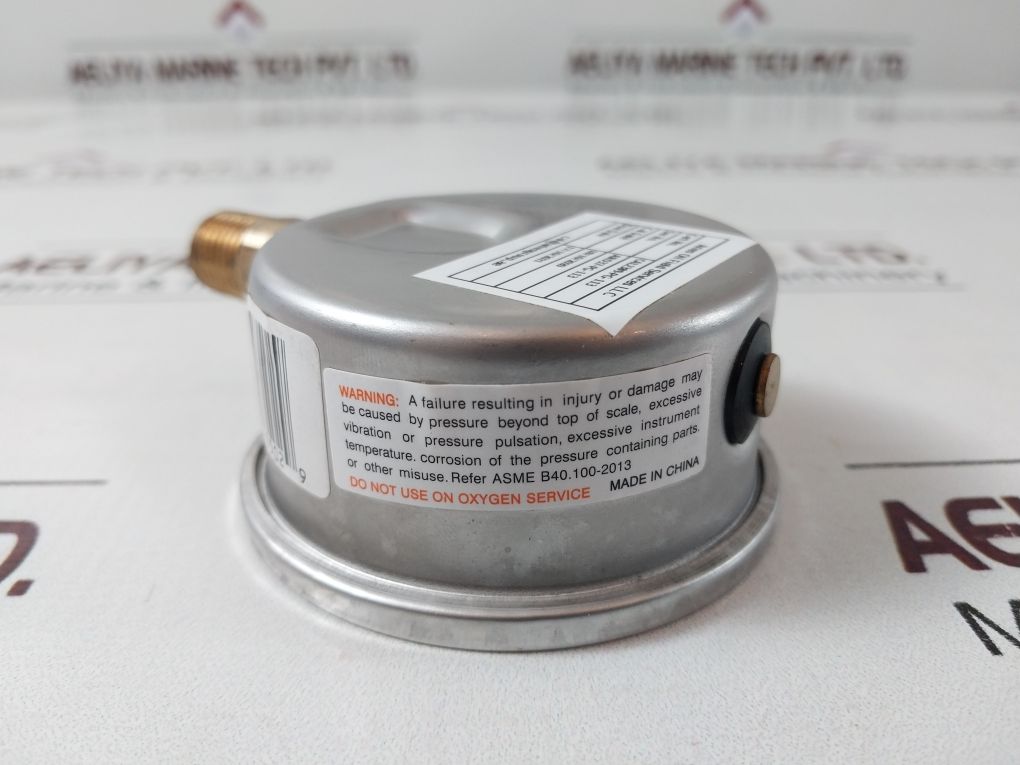 Winters Pfq Series Dual Scale Liquid-filled Pressure Gauge 0 To 1400 Kpa 0 To 20