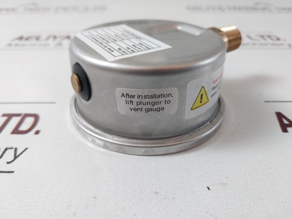 Winters Pfq Series Dual Scale Liquid-filled Pressure Gauge 0 To 1400 Kpa 0 To 20