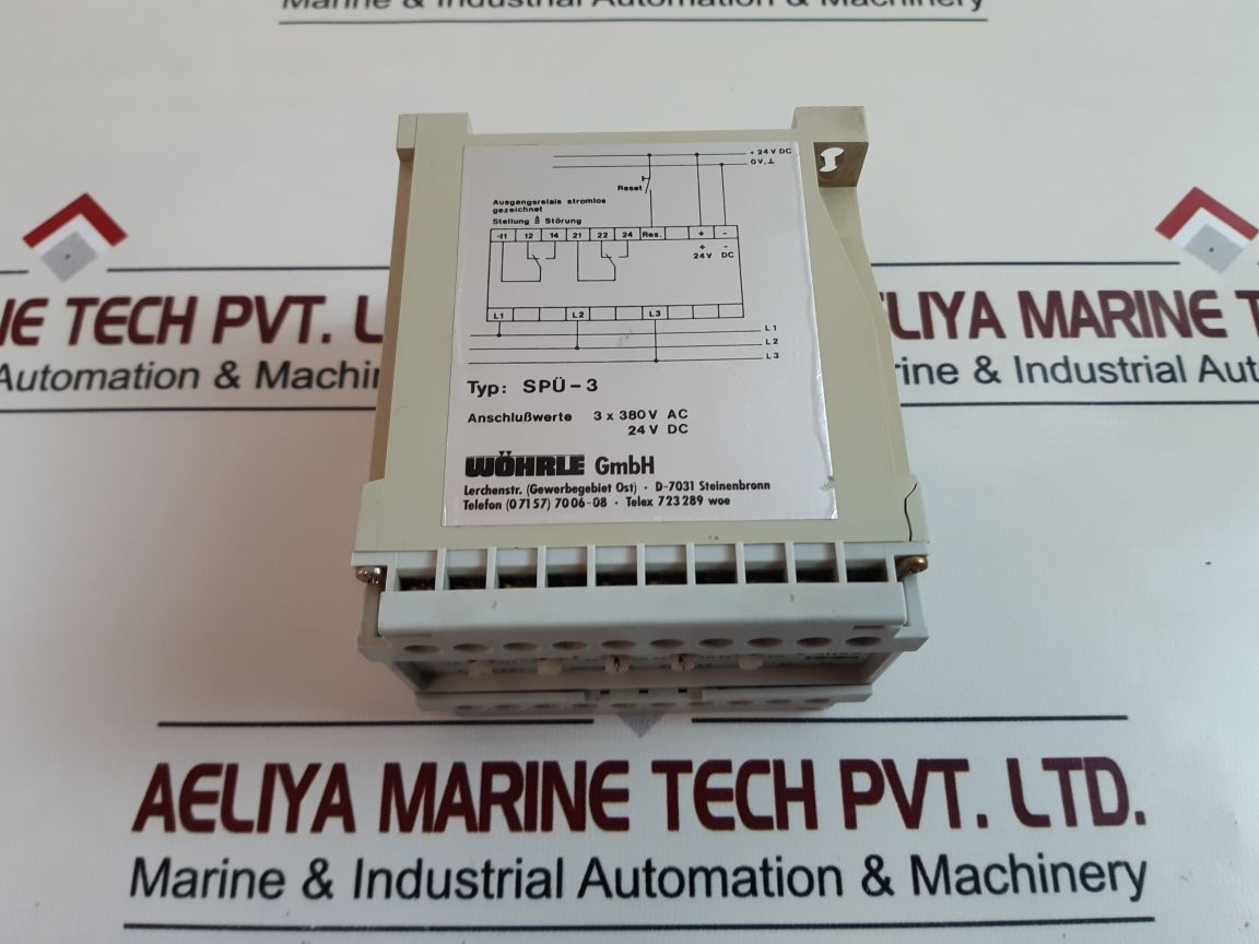 Wohrle Spu-3 Voltage Control 24 Vdc