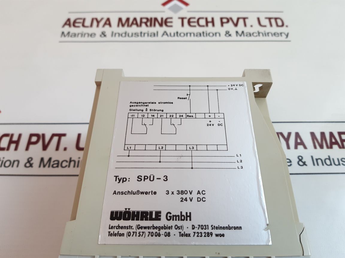 Wohrle Spu-3 Voltage Control 24 Vdc