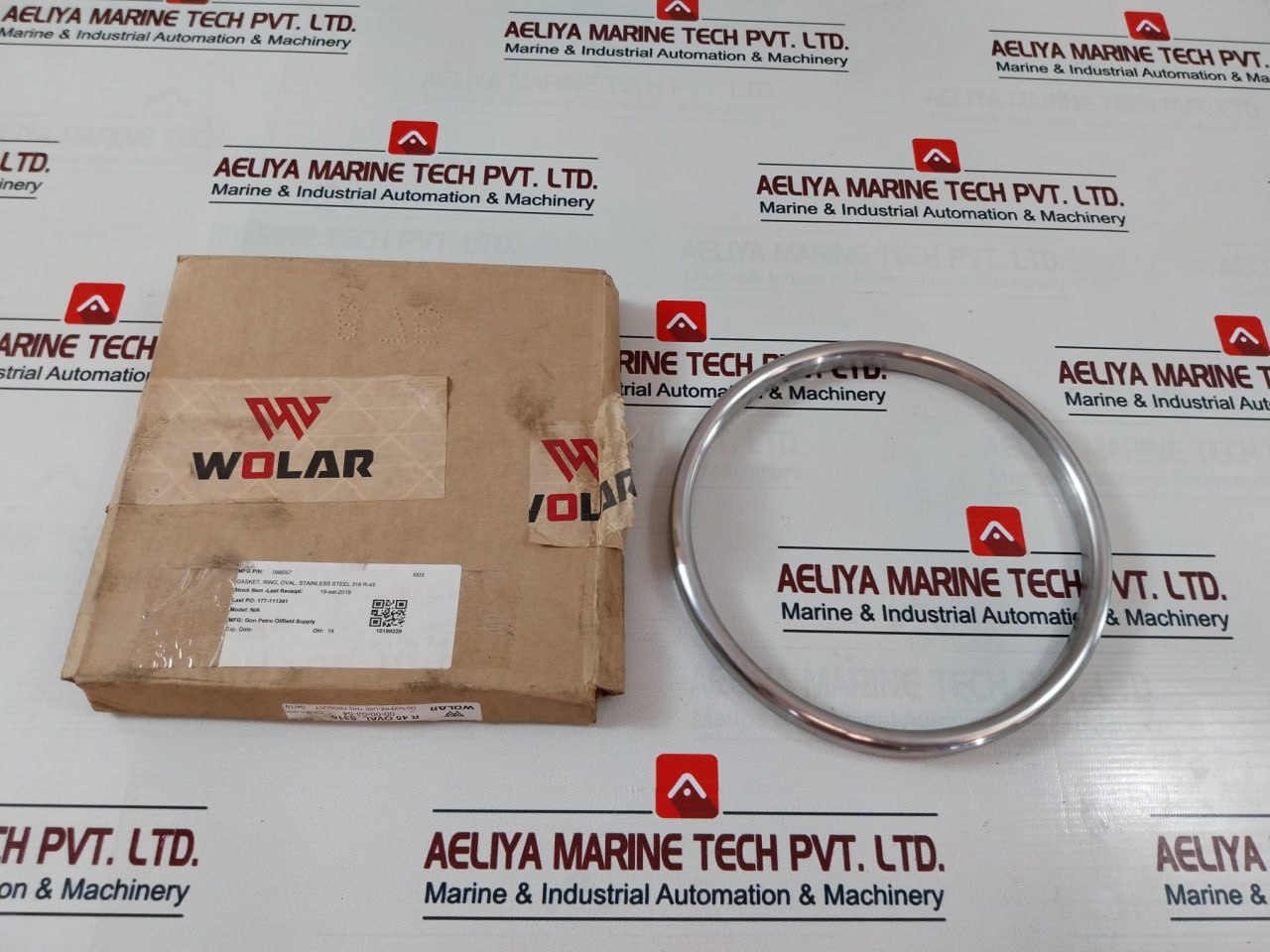 Wolar 6A-0333 Stainless Steel 316 R-45 Gasket Ring
