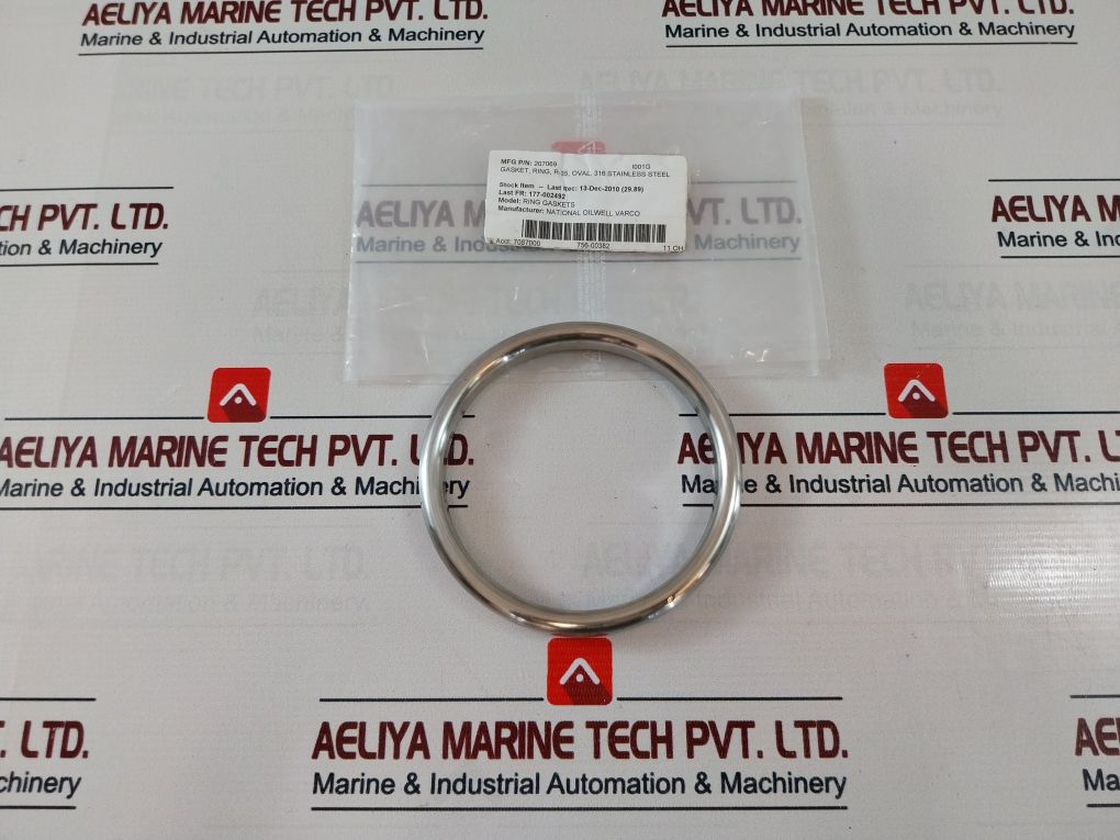 Wolar R35 Ring Gaskets Oval 316 Stainless Steel 207069