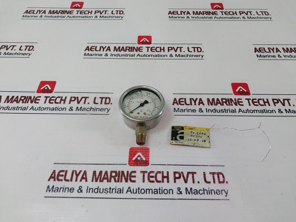 Woler Nbr 14105-1 Cl.B Pressure Gauge 0-20 Psi