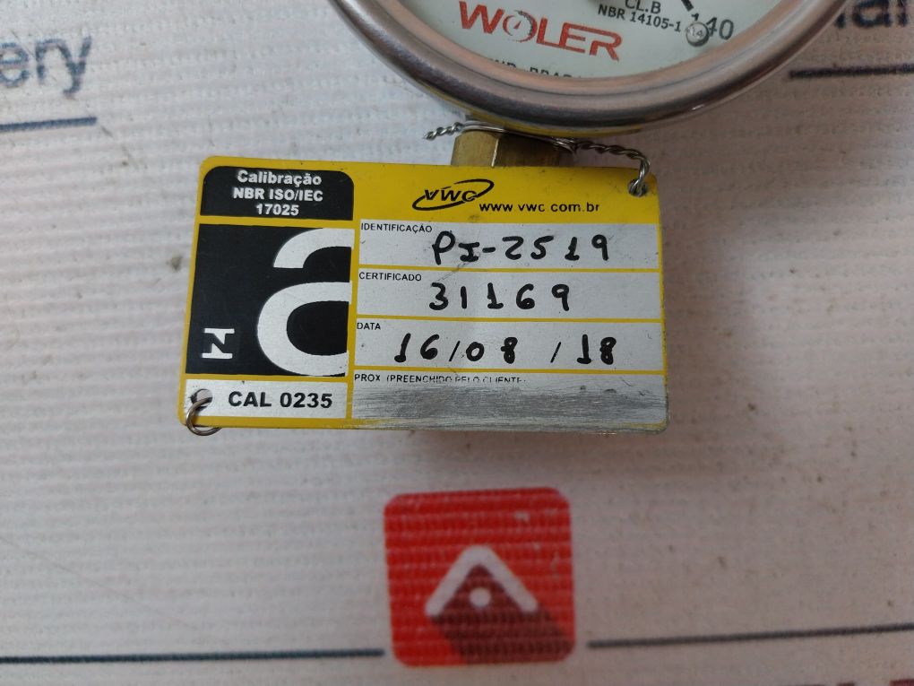 Woler Nbr 14105-1 Pressure Gauge