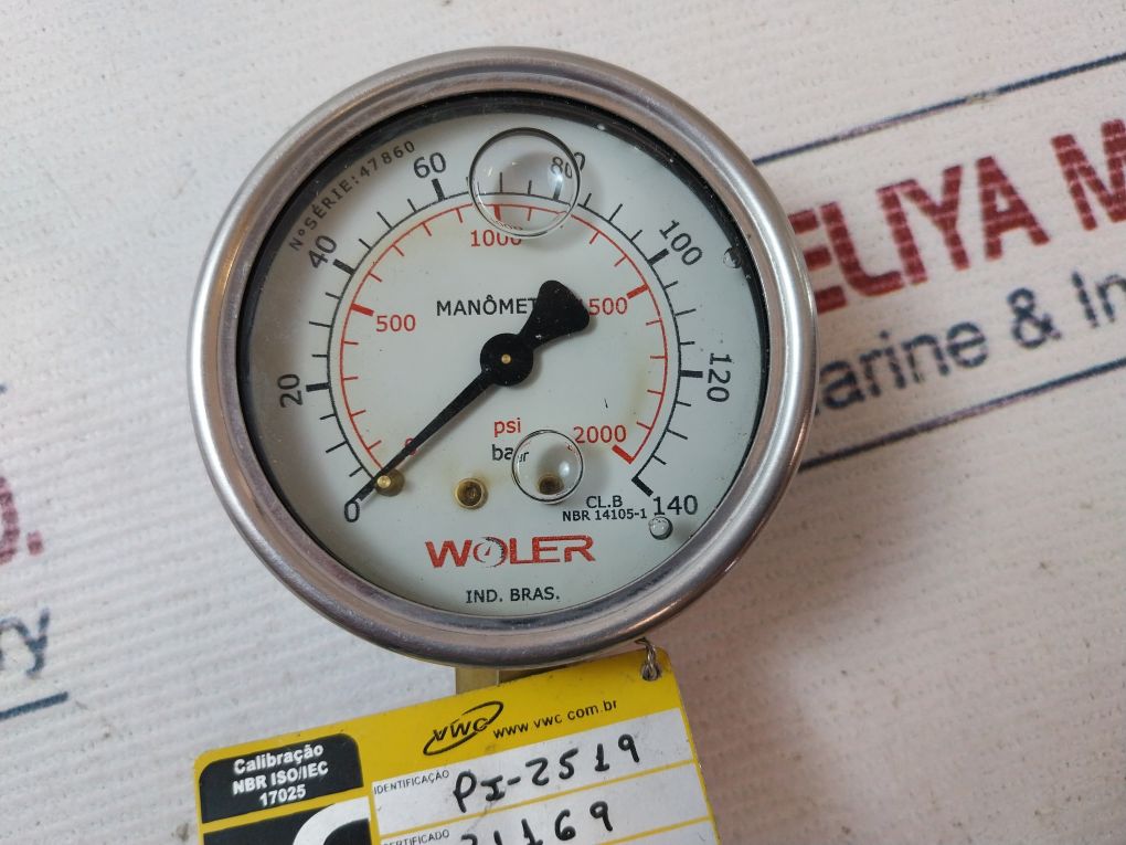 Woler Nbr 14105-1 Pressure Gauge