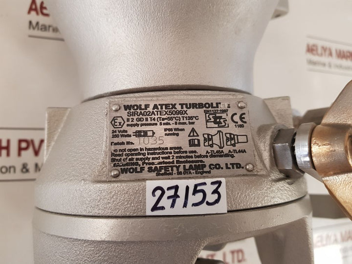 Wolf Sira02Atex5099X Safety Lamp 24 Volts 250 Watts