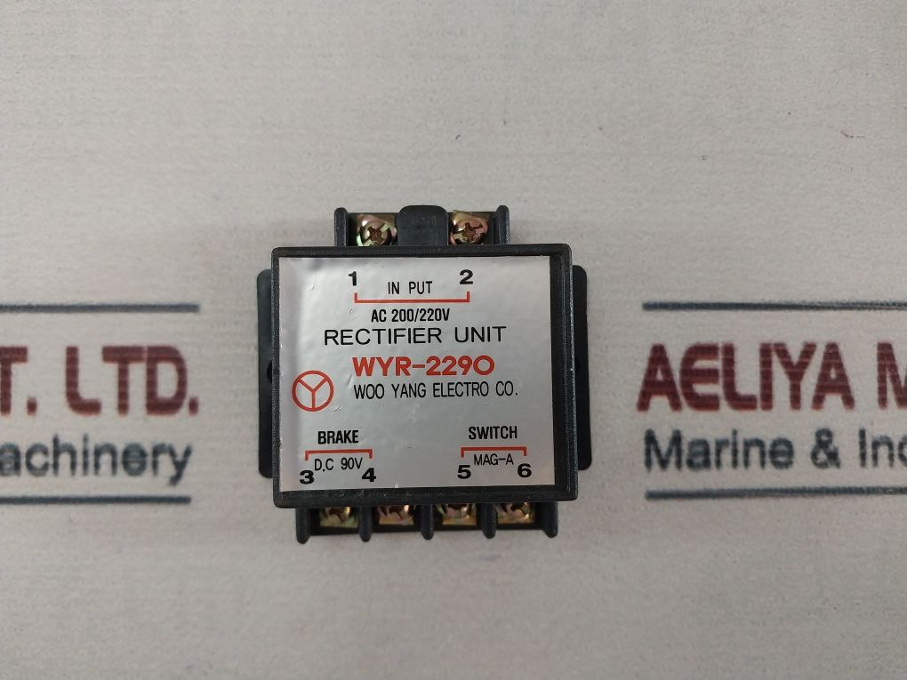 Woo Yang Wyr-2290 Rectifier Unit
