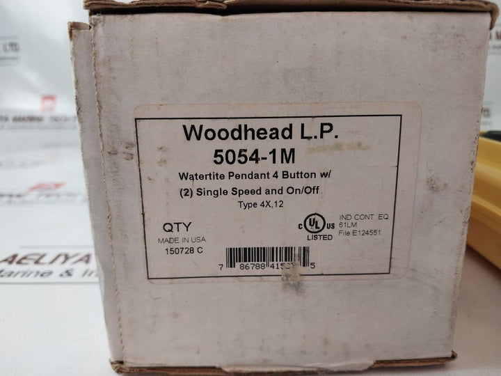 Woodhead 5054-1M Single Speed And On/Off Pendant