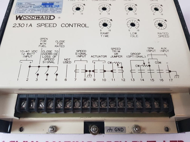 Woodward 2301A Speed Control 9905 131 G