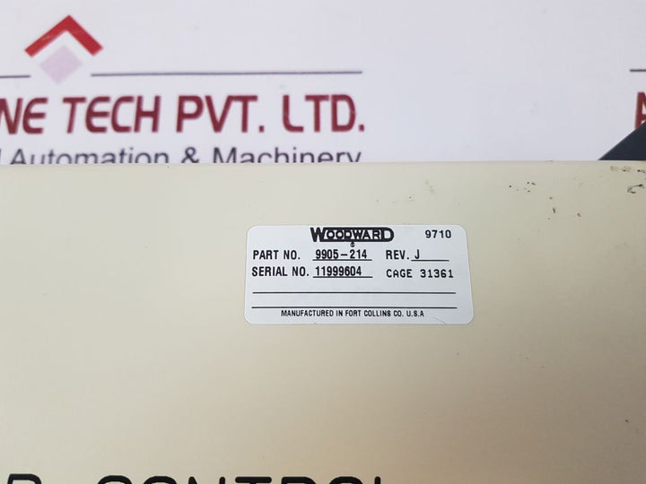 Woodward 701 Digital Speed Control 9905-214
