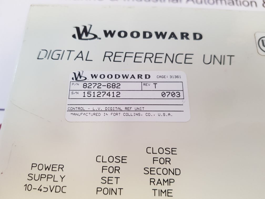 Woodward 8272-682 Rev T Digital Reference Unit