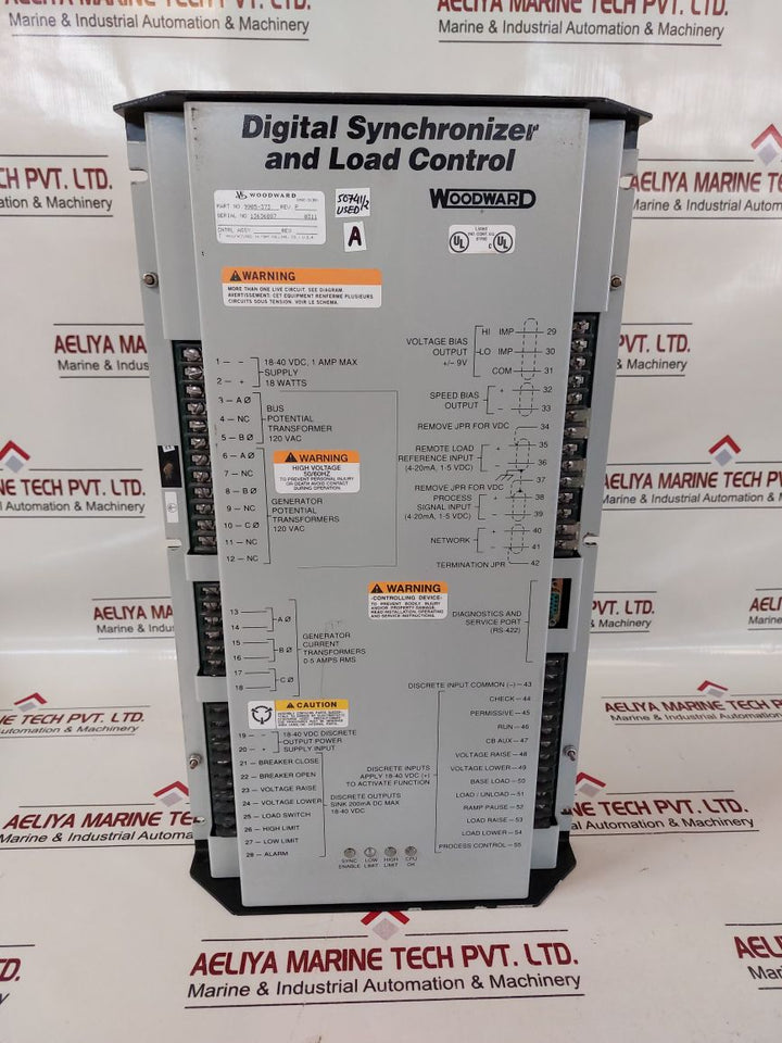 Woodward 9905-373 Rev.P Digital Synchronizer And Load Control