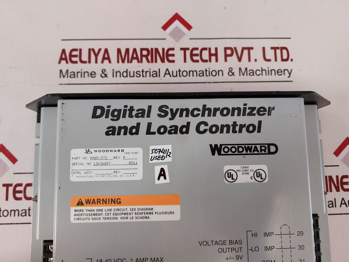 Woodward 9905-373 Rev.P Digital Synchronizer And Load Control