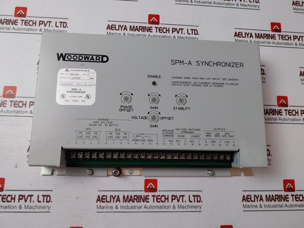 Woodward 9907-029 Spm-a Synchronizer Rev E