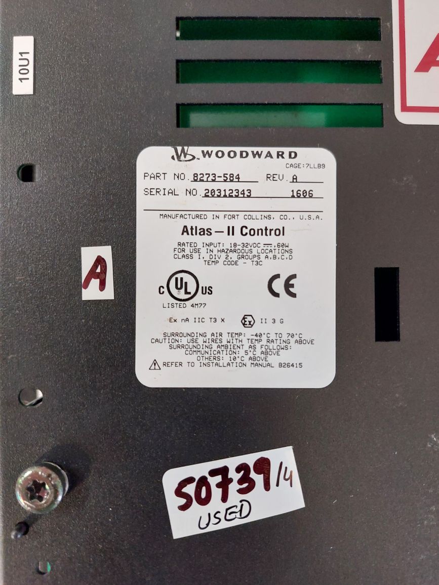 Woodward 8273-584 Atlas-ii Control Rev.A