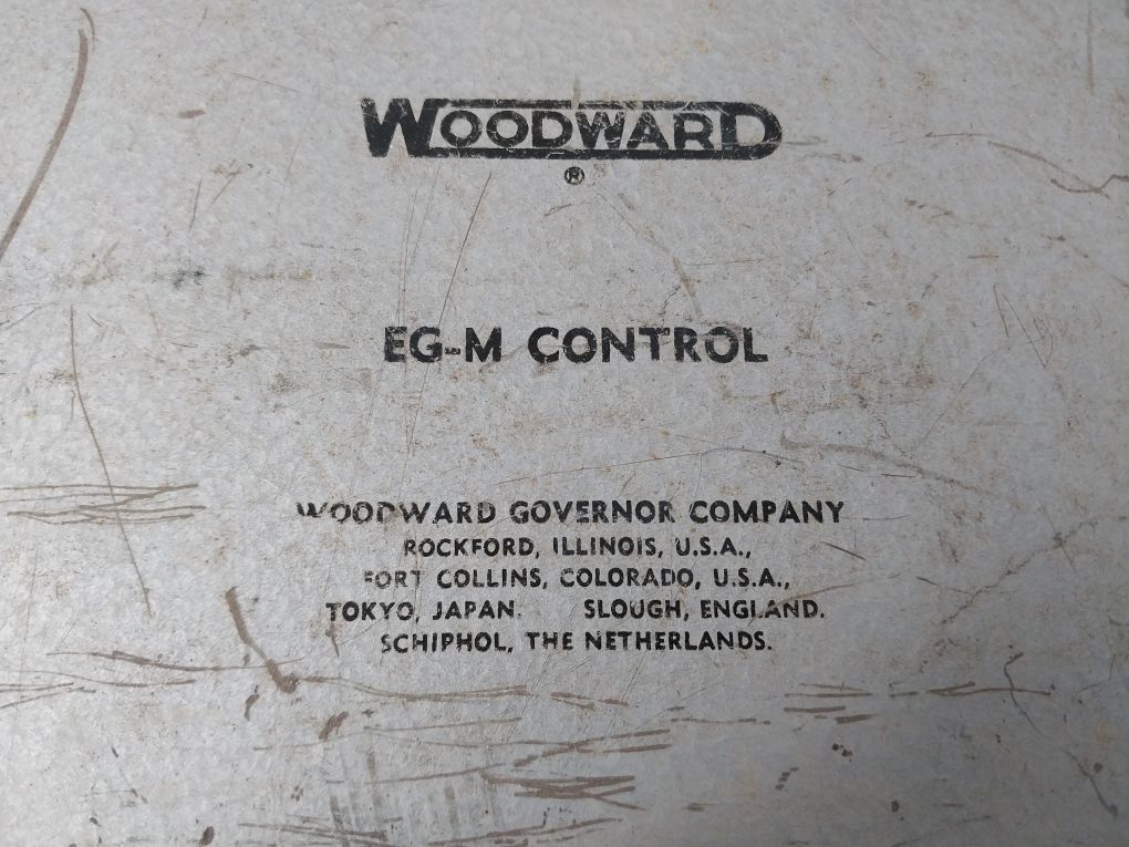 Woodward Eg-m Control 8270-107 Engine Governor