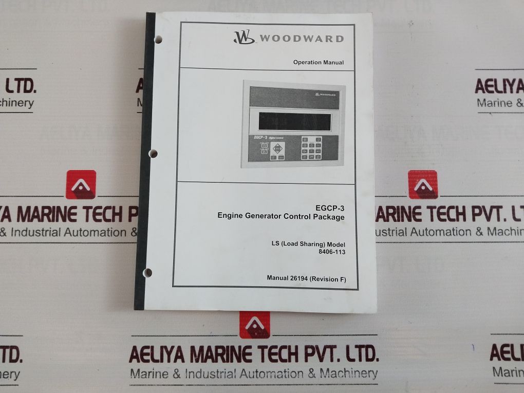 Woodward Egcp-3 Digital Control 8406-113 Operator Interface Rev. R