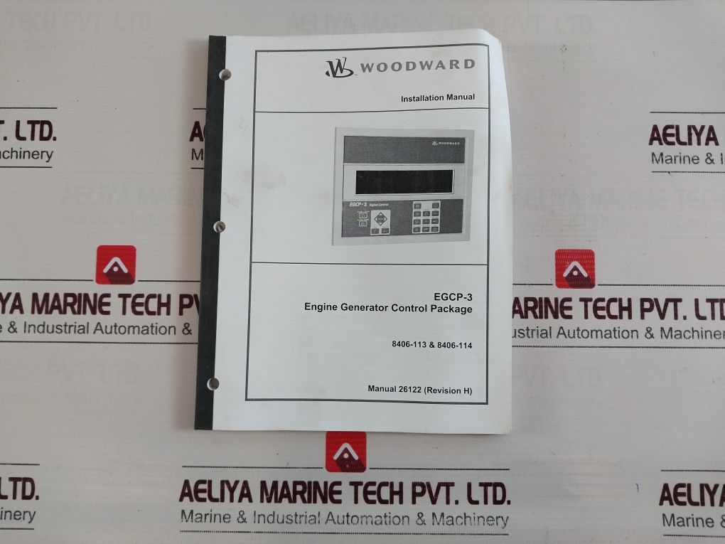 Woodward Egcp-3 Digital Control 8406-113 Operator Interface Rev. R