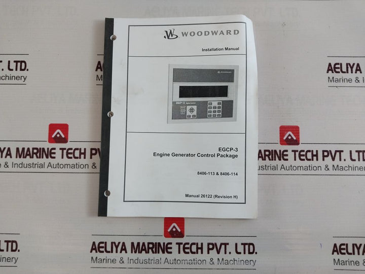 Woodward Egcp-3 Digital Control 8406-113 Operator Interface Rev. R