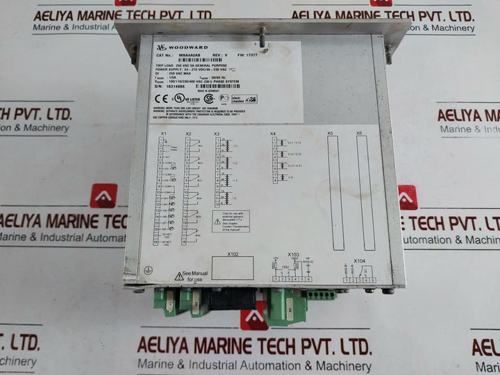 Woodward Mra4A0Ab High Protec Feeder Protection