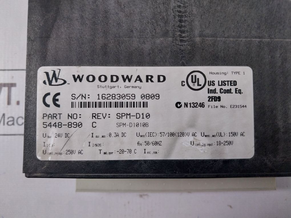 Woodward Spm-d10 Synchronizing System 5448-890 C