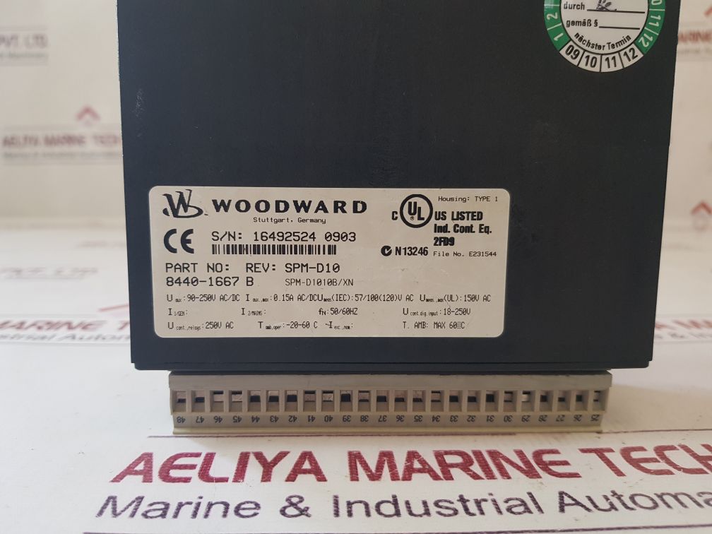 Woodward Spm-d Spm-d10 Synchronizing System 8440-1667 B
