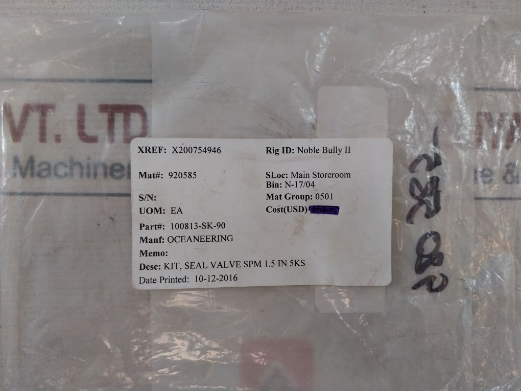 Wsi 100813-sk-90 Seal Valve Kit