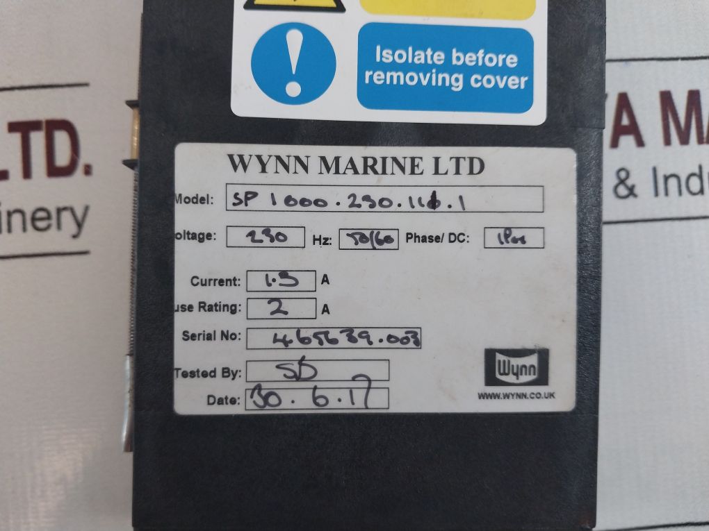 Wynn Series 1000 Wiper Controller Unit Sp 1000.230.111.1
