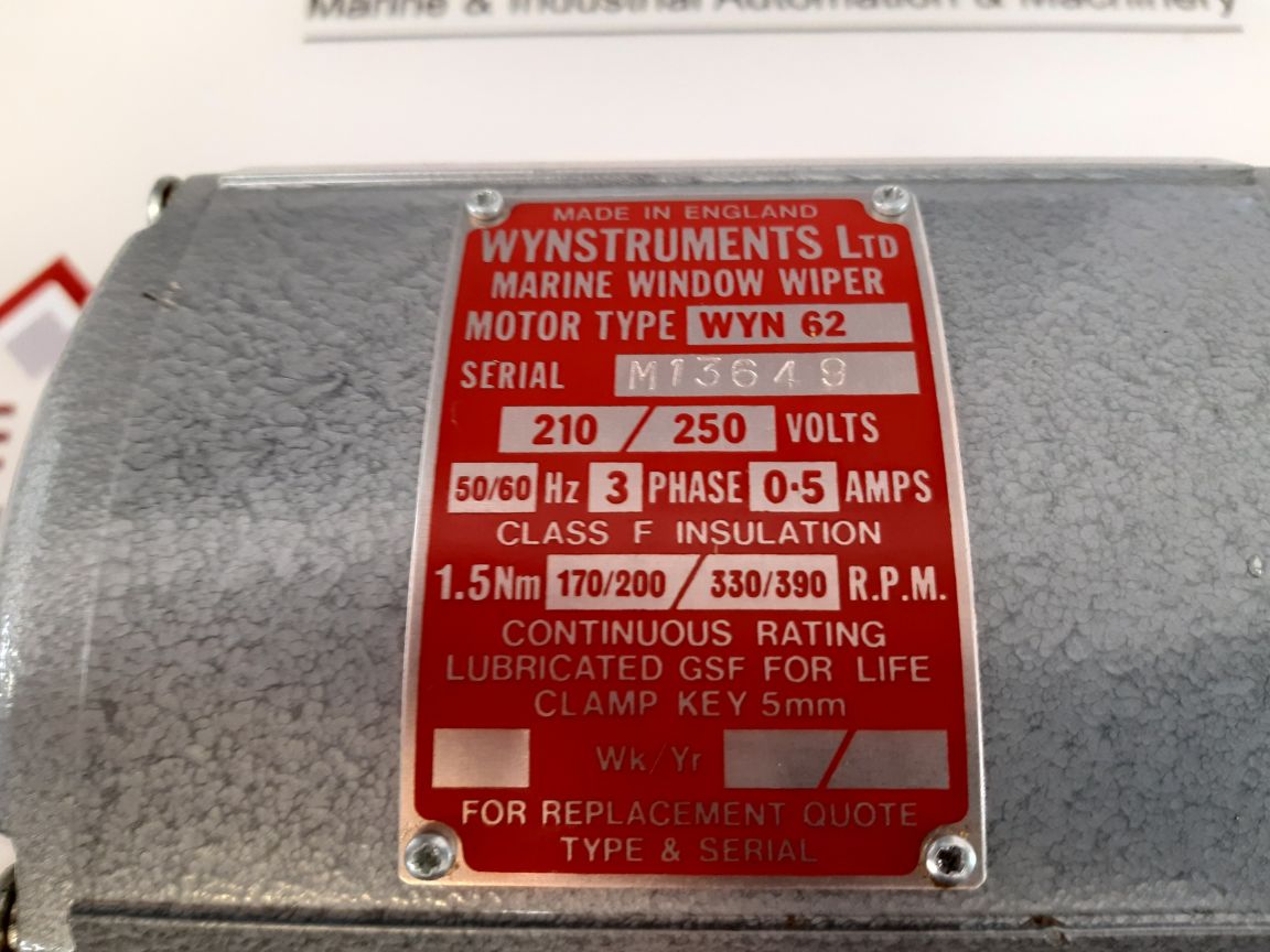 Wynstruments Wyn 62 Marine Window Wiper