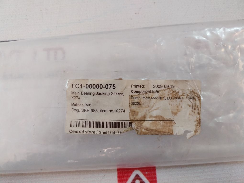 X274 Main Bearing Jacking Sleeve