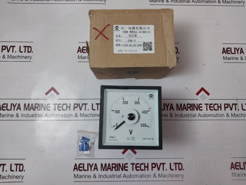 Shanghai Xiangyi F96-v Voltmeter 0-500V Gb/T7676-98